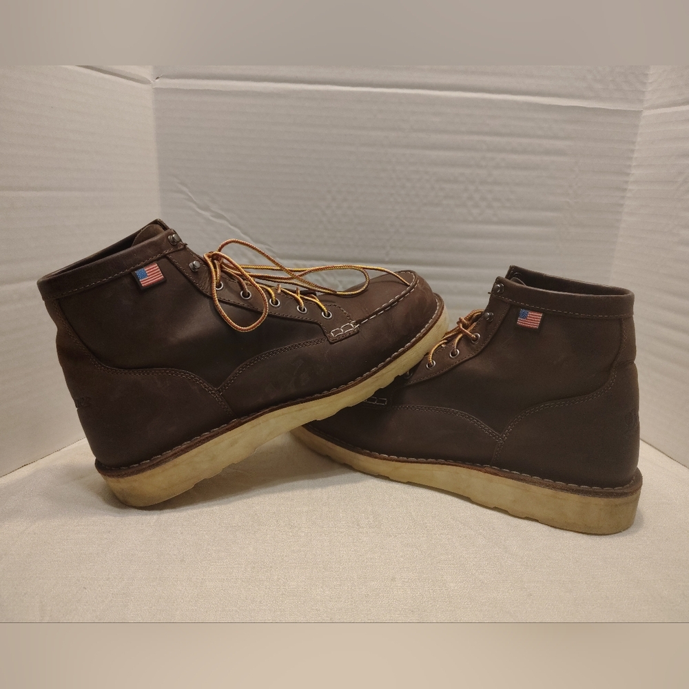 Danner Bull Run Moc 6" BRN ST, Men # 14 US